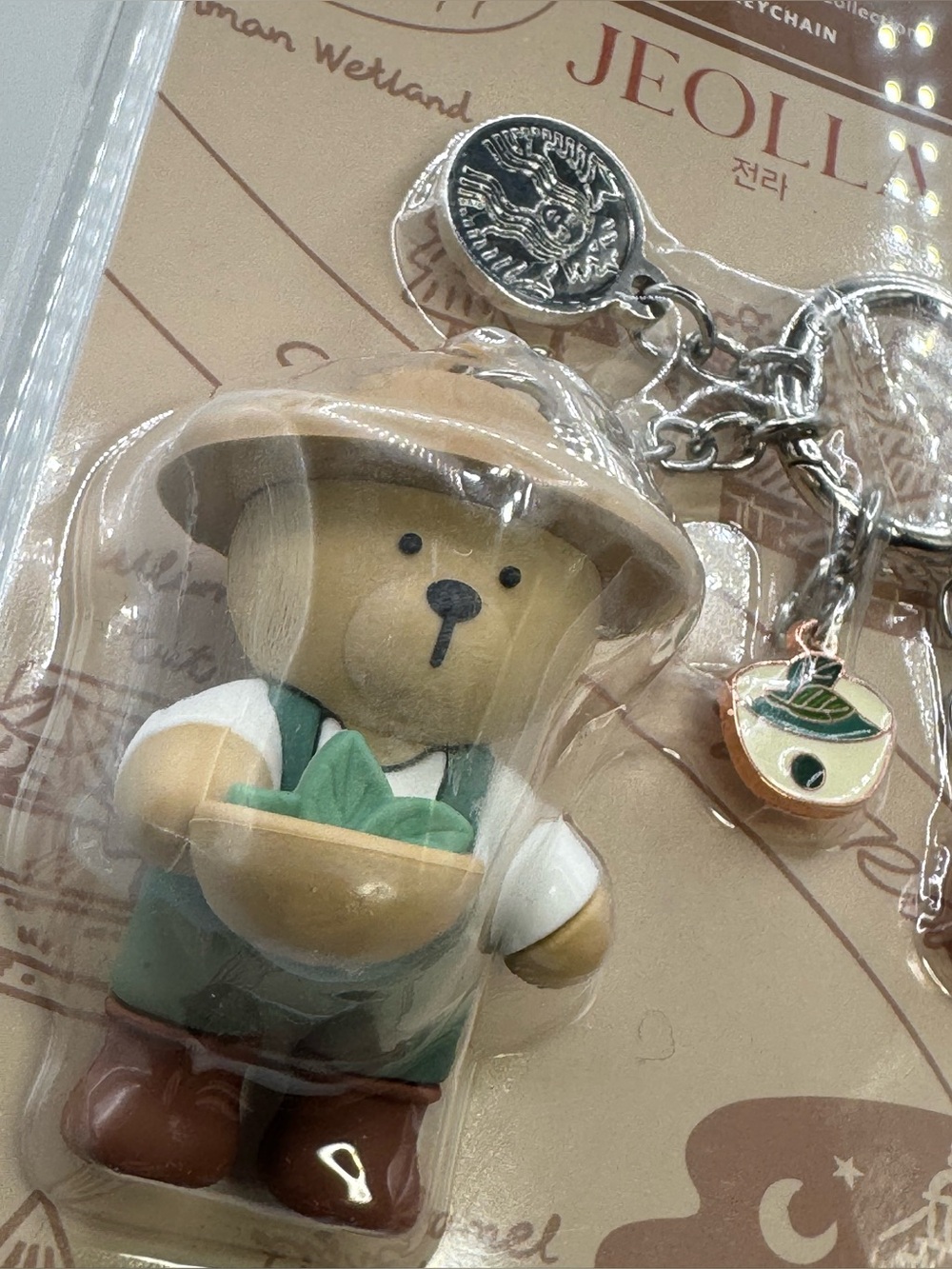 NWT Starbucks Korea Annyeong Jeolla Regional Bearista Keychain Bag Charm - Picture 4 of 5